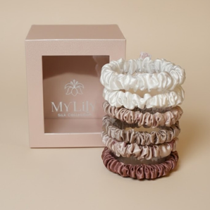Silk Scrunchie Set - Love is in the air (skinny)