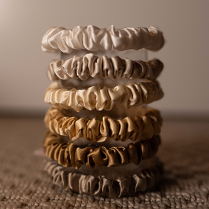 Silk Scrunchie Set - Honey Blonde (skinny)