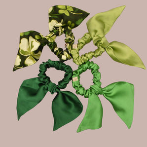 Silk Bow Scrunchie The Éire Collection