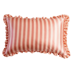 Silk Pillowcase - Pink Ruffle