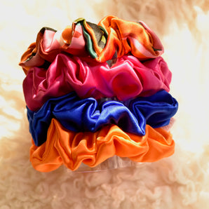 Silk Scrunchie Midi Summer Collection Set
