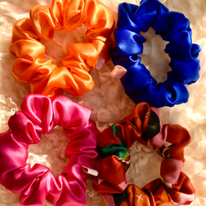 Silk Scrunchie Midi Summer Collection Set