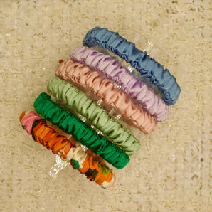 Silk Scrunchie Skinny Summer Collection Set