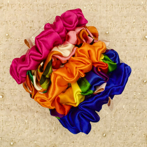 Silk Scrunchie Slim Summer Collection Set