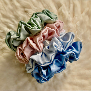 Silk Scrunchie Midi Spring Collection Set