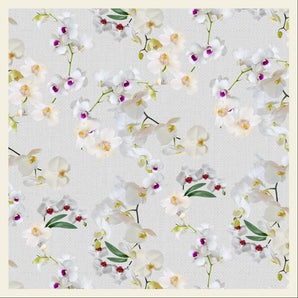 Mulberry Silk Scarf Orchid Bloom