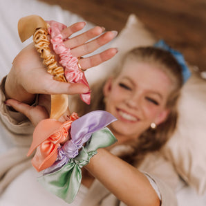 Silk Bow Scrunchie Spring Collection