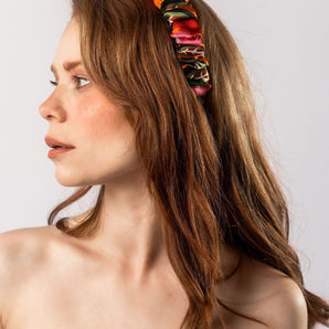 Silk Ruched Headband - The Summer Edit